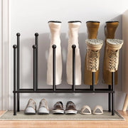 Organizzatore di Scarpe Stante - Base Stabile - Nero - Organizzatore di Scarpe - Adatto per Diverse Scarpe - 6 Paia di Scarpe