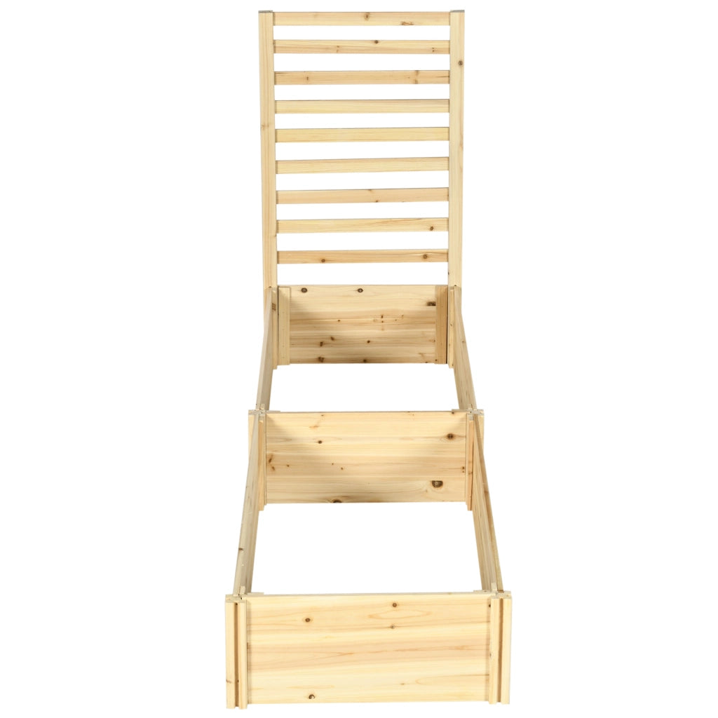 Fioriera con traliccio ¨C Xylo ¨C Legno effetto naturale 230x60x110 cm