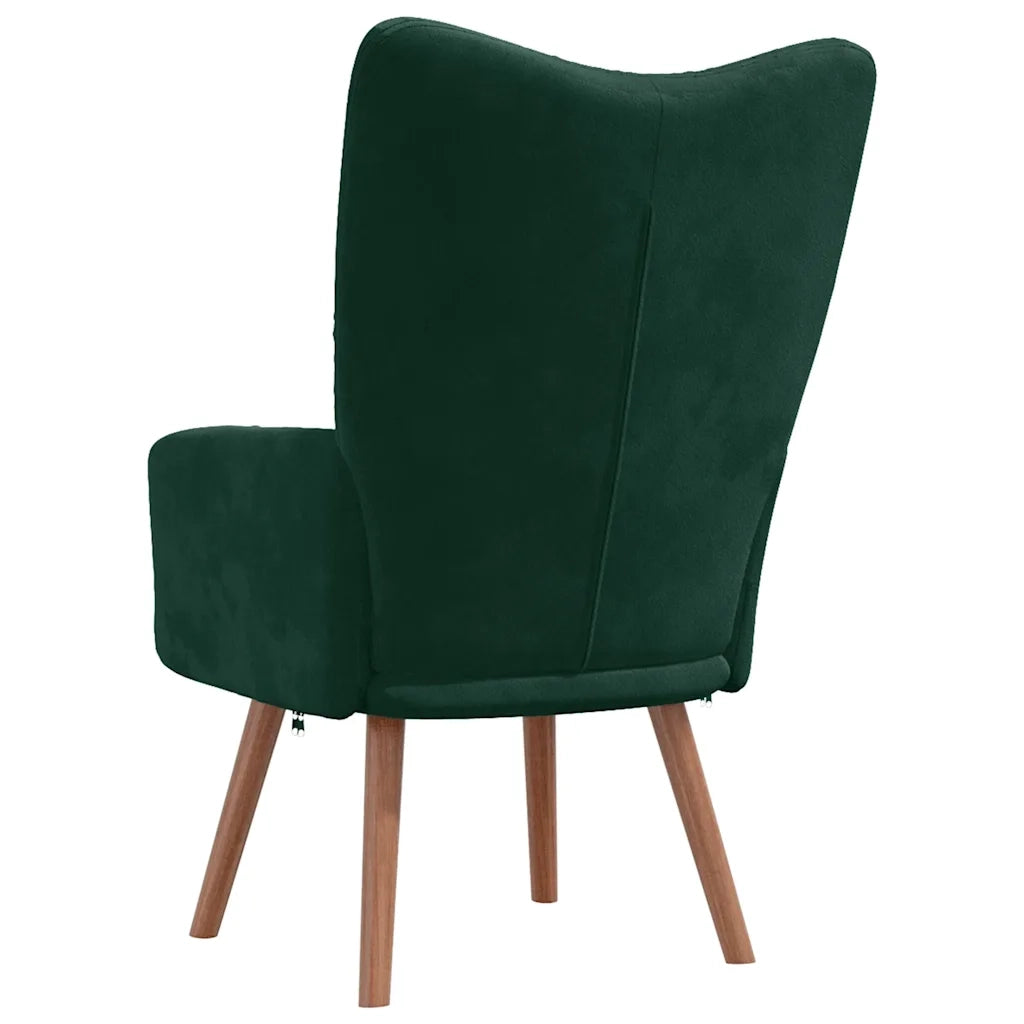 Poltrona Relax | Sedia Relax Verde Scuro in Velluto