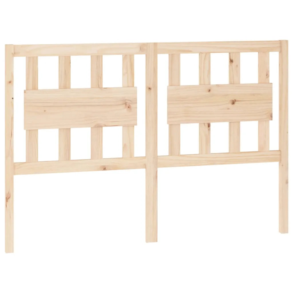 Testiera per Letto 125,5x4x100 cm in Legno Massello di Pino 818560