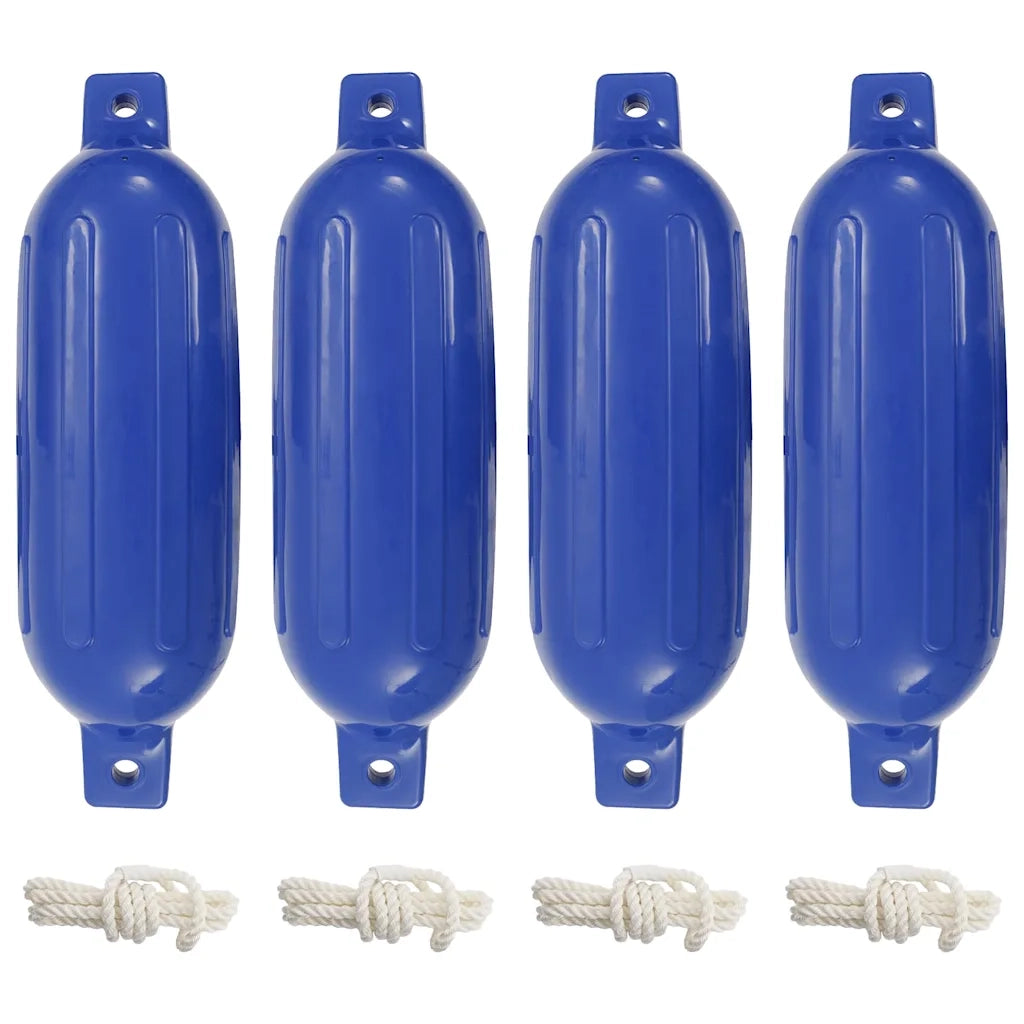 Paraurti per Gommone 4 pz Blu 58,5x16,5 cm in PVC CFW9350012
