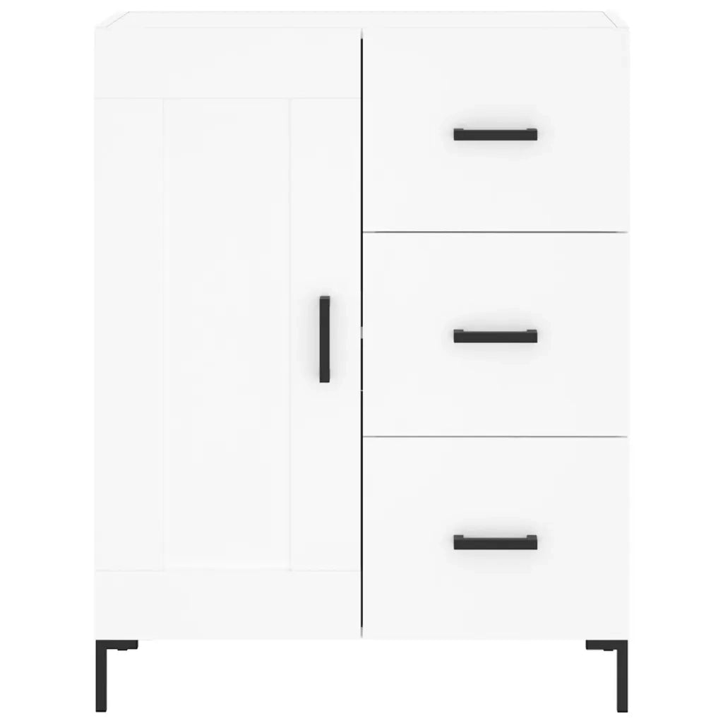 Credenza | Madia | Buffet da pranzo | Armadio da pranzo Bianca 69,5x34x180 cm in Legno Multistrato