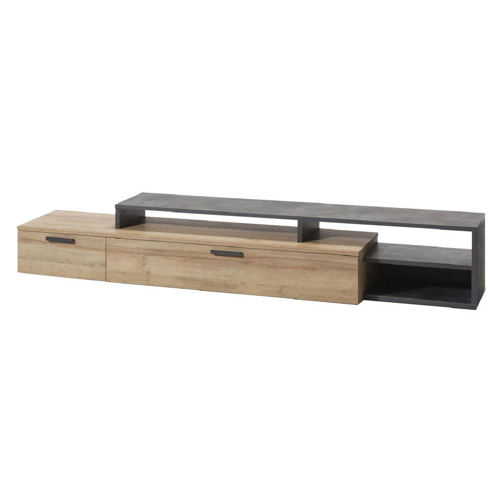 1pz contromobile basso base linea 'vittoria' cm45 x 270 x h.44,9 rovere/grigio cod:ferx.7950350nlm