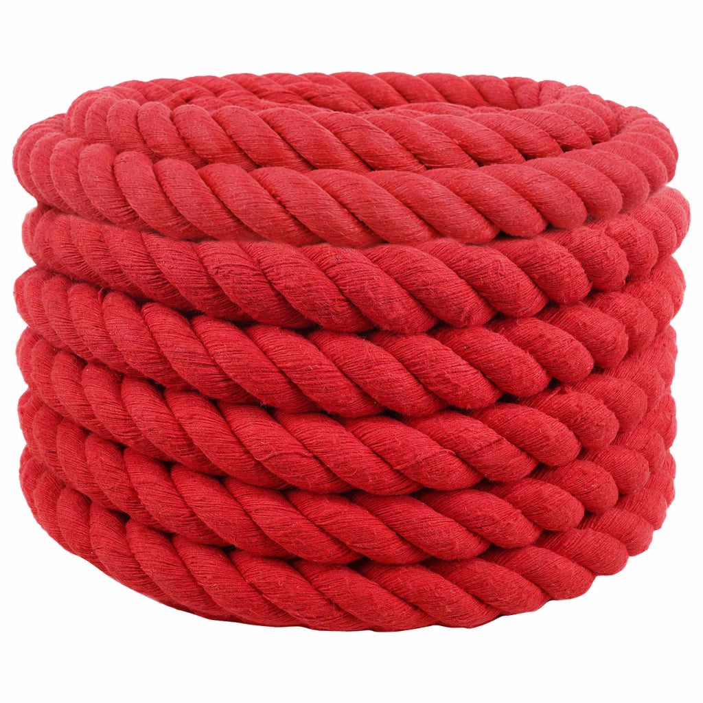 Corda | Fune Rosso 3 x 3 x 2500 cm Cotone