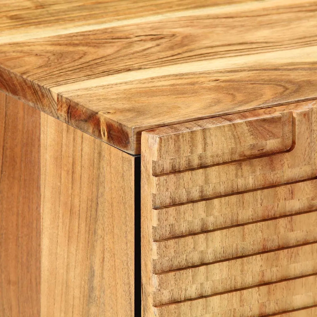 Armadio per Lavabo da Bagno con porta Legno di Acacia Massello 4017775