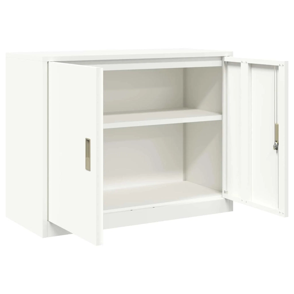 Armadio Bianco 90 x 40 x 70 cm Acciaio