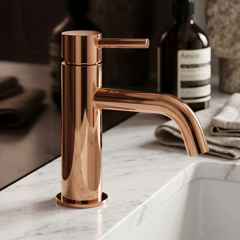 Rubinetto Da Lavabo Rea Lungo Copper Low