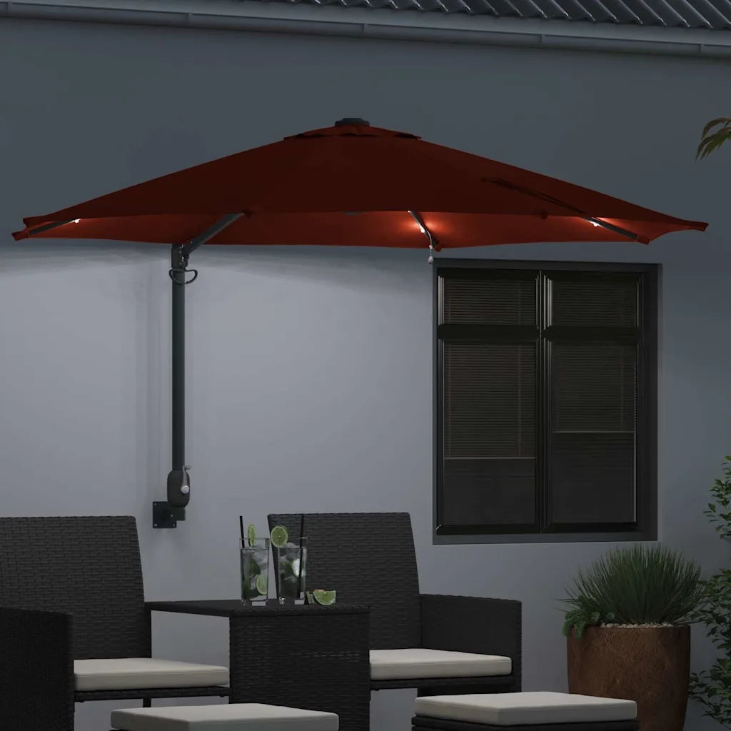 Ombrello | Parasol da giardino Terracotta 248 x 248 x 148 cm