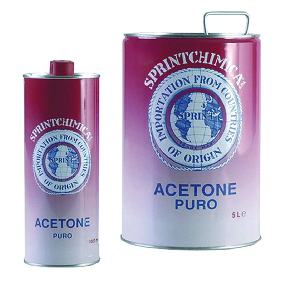 ACETONE PURO Lt. 1- 12 pezzi  - SPRINTCHIMICA