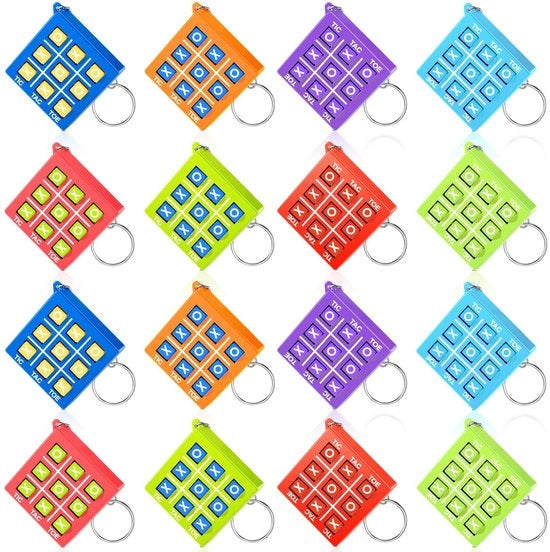 Accessorio per bambini in forma di gioco del Tic Tac Toe - Peso leggero - Portatile - Regalo per bambini - Giochi per bambini - Mini gioco - Dimezzioni ca. 4,5 x 5,7 cm