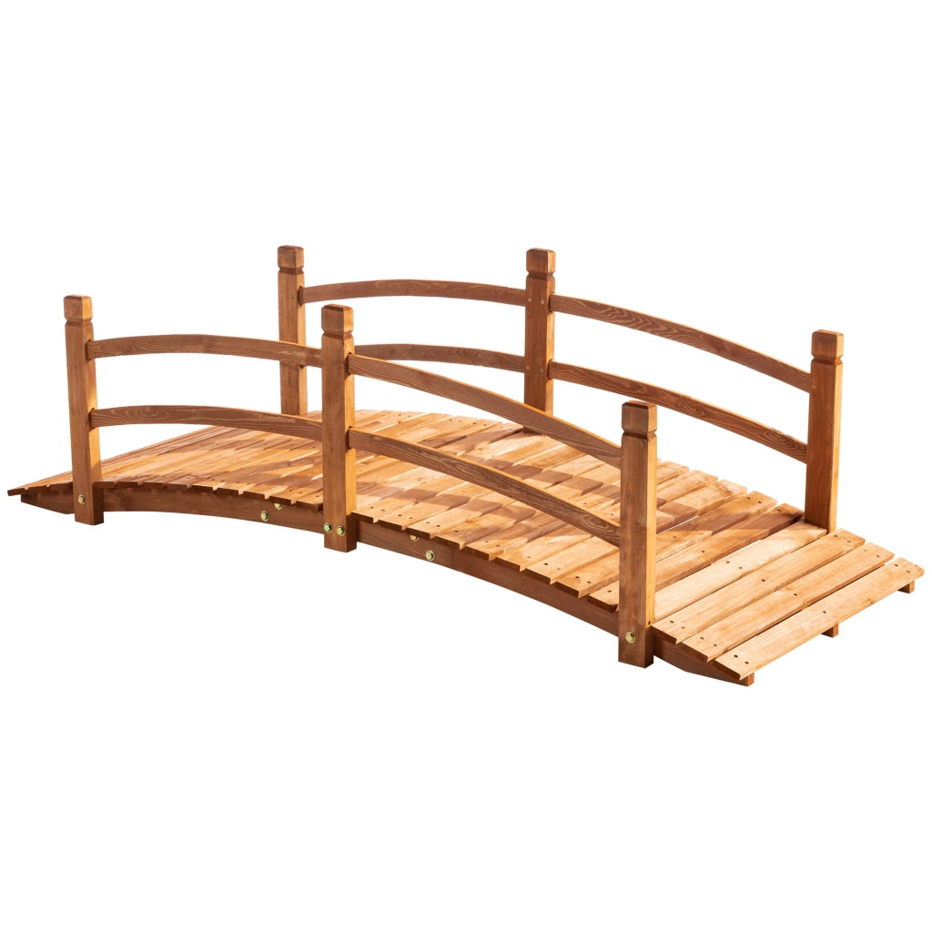 Ponte da Giardino in Legno ¨C Minimal ¨C 185x72x58 cm Natural