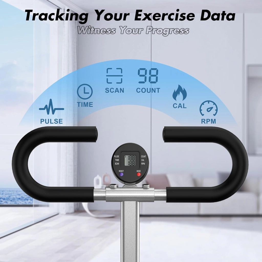 Bicicletta Rowing Fitness ¨C Minimal ¨C Grigio, Pieghevole, Carico Max 158 kg