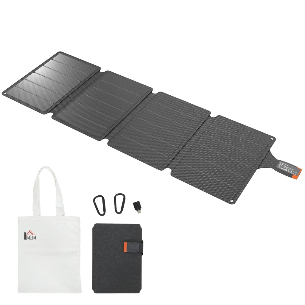Caricabatteria Solare Pieghevole ¨C Minimal ¨C Grigio IP67 ETFE 36W