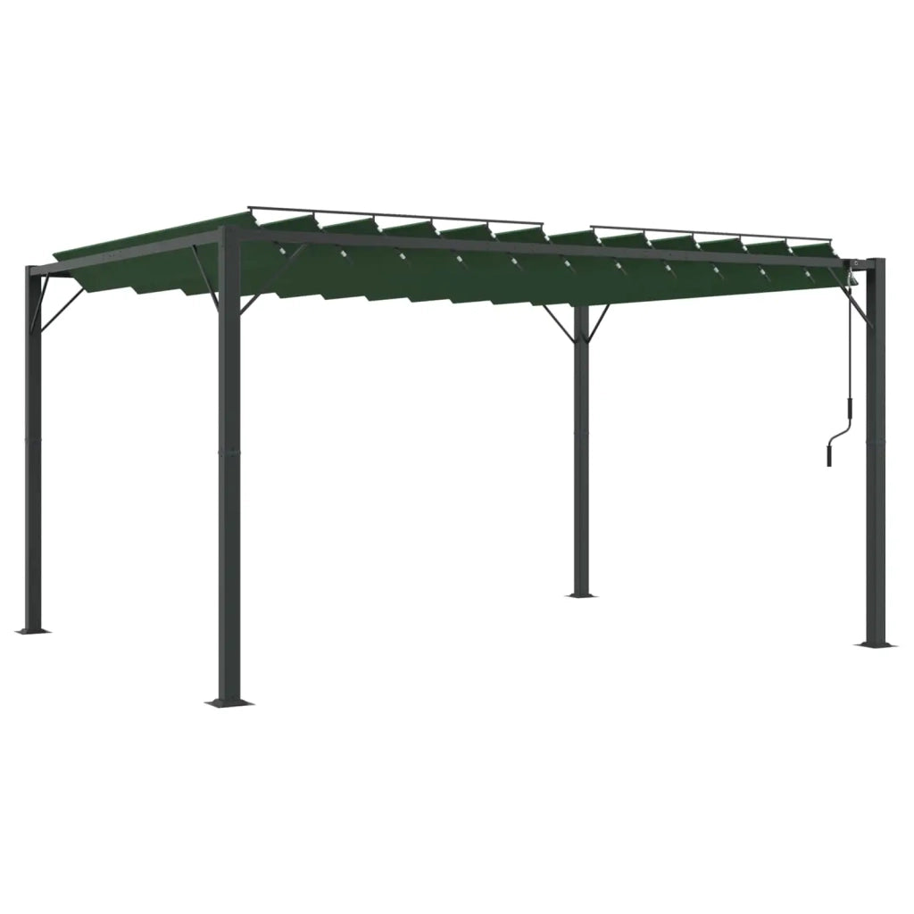 Gazebo con tetto ventilato Verde 3 x 4 x 2,14 m 42030525