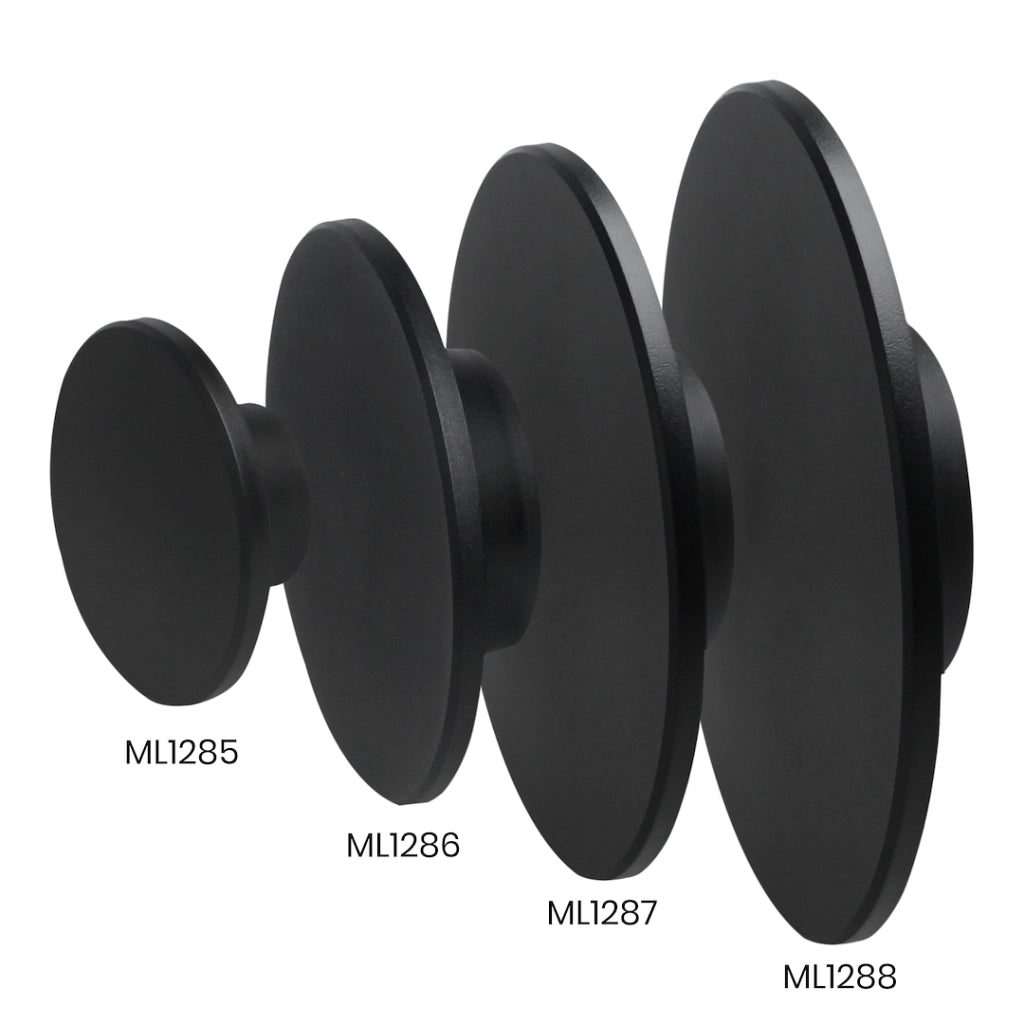 Applique esterno disco nero Ø25 LED 15W IP65 CCT