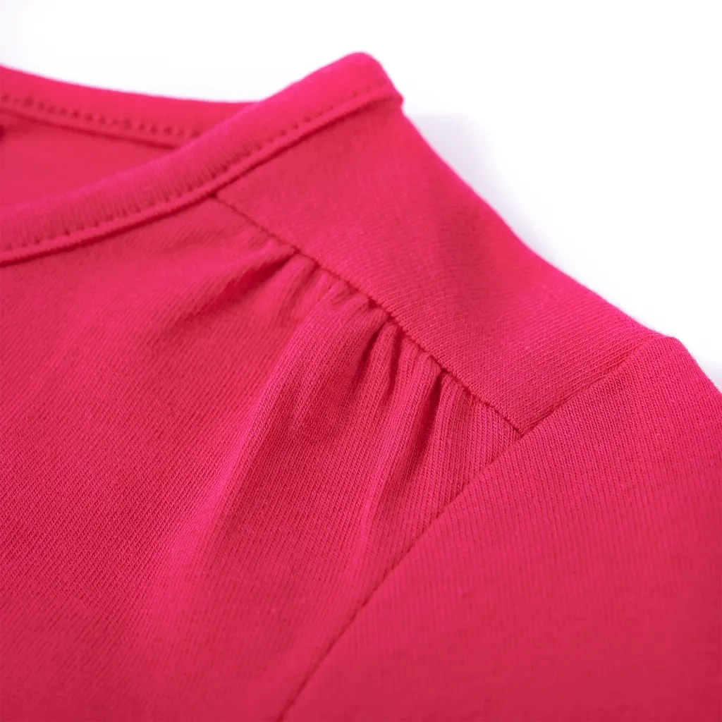 Maglietta da Bambina a Maniche Lunghe Fucsia 116