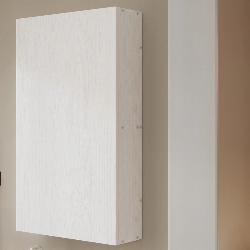 Mobiletto da bagno sospeso bianco con ripiani, colonna, stile loft, moderno, 80 cm