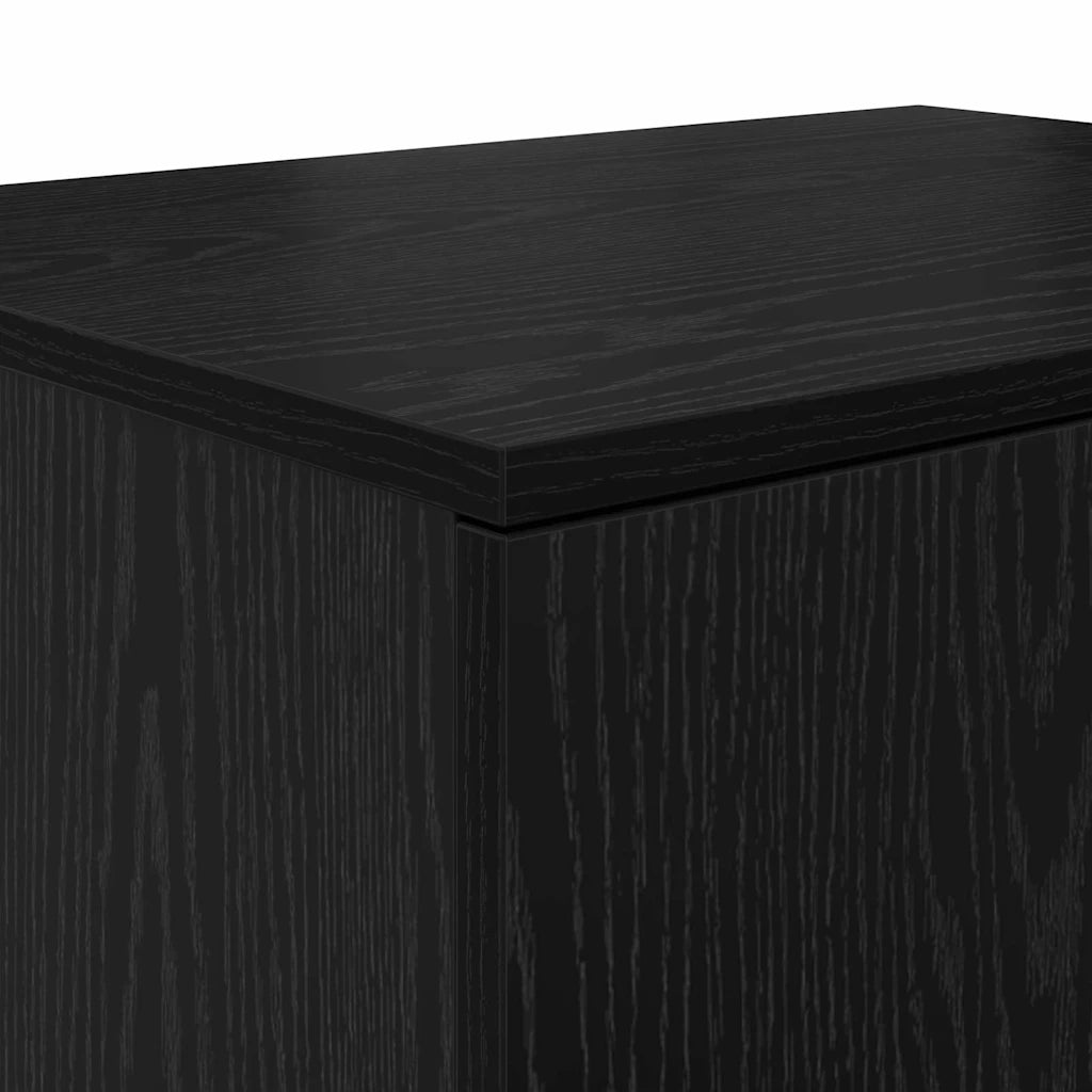 Armadio 2 pcs Rovere Nero 108 x 41 x 40 cm Legno multistrato 866668