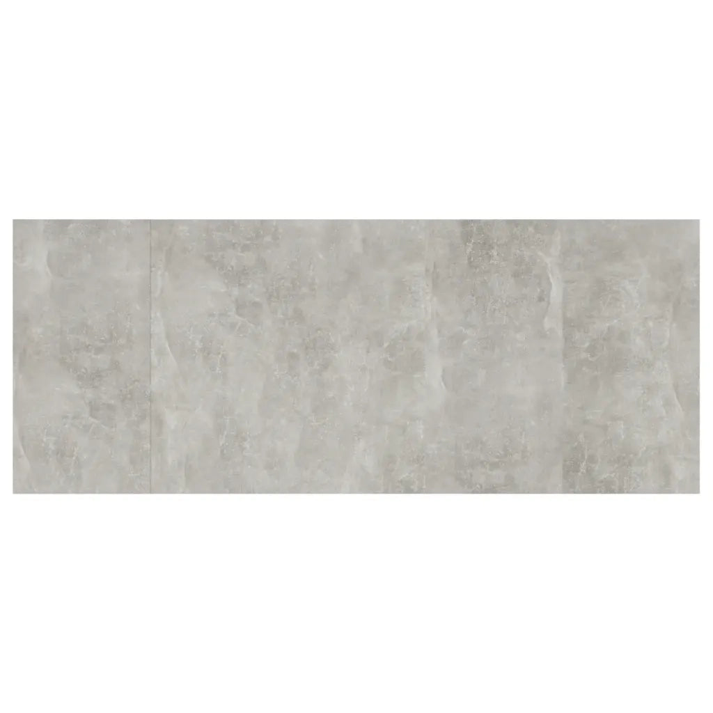 Testiera Letto-Testata-Testiera Decorativa Grigio Cemento 200x1,5x80cm in Legno Multistrato