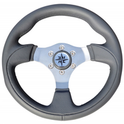 RUOTA TIMONE T12 GRIGIO Ø MM.300 GREY T12 STEERING WHEEL MM.300