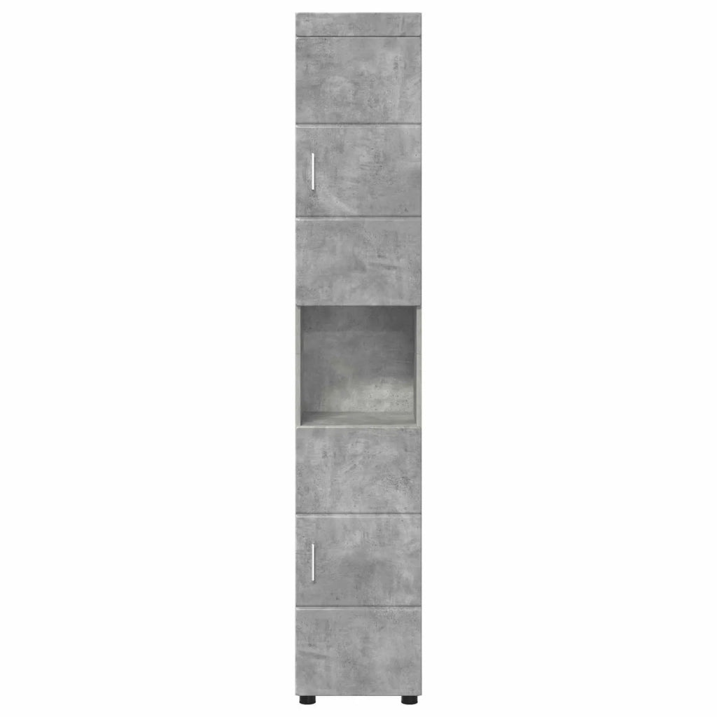 Set di Armadi da Bagno TULUM Grigio cemento 37 x 31,5 x 203 cm 880354