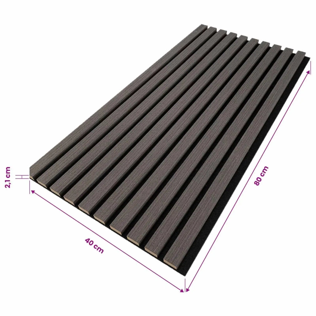 WallArt Pannelli da parete 4 pcs Grigio Scuro 80 x 40 cm 42046527