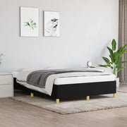 Giroletto senza Materasso-Struttura Letto Nero 140x190 cm in Tessuto 776777