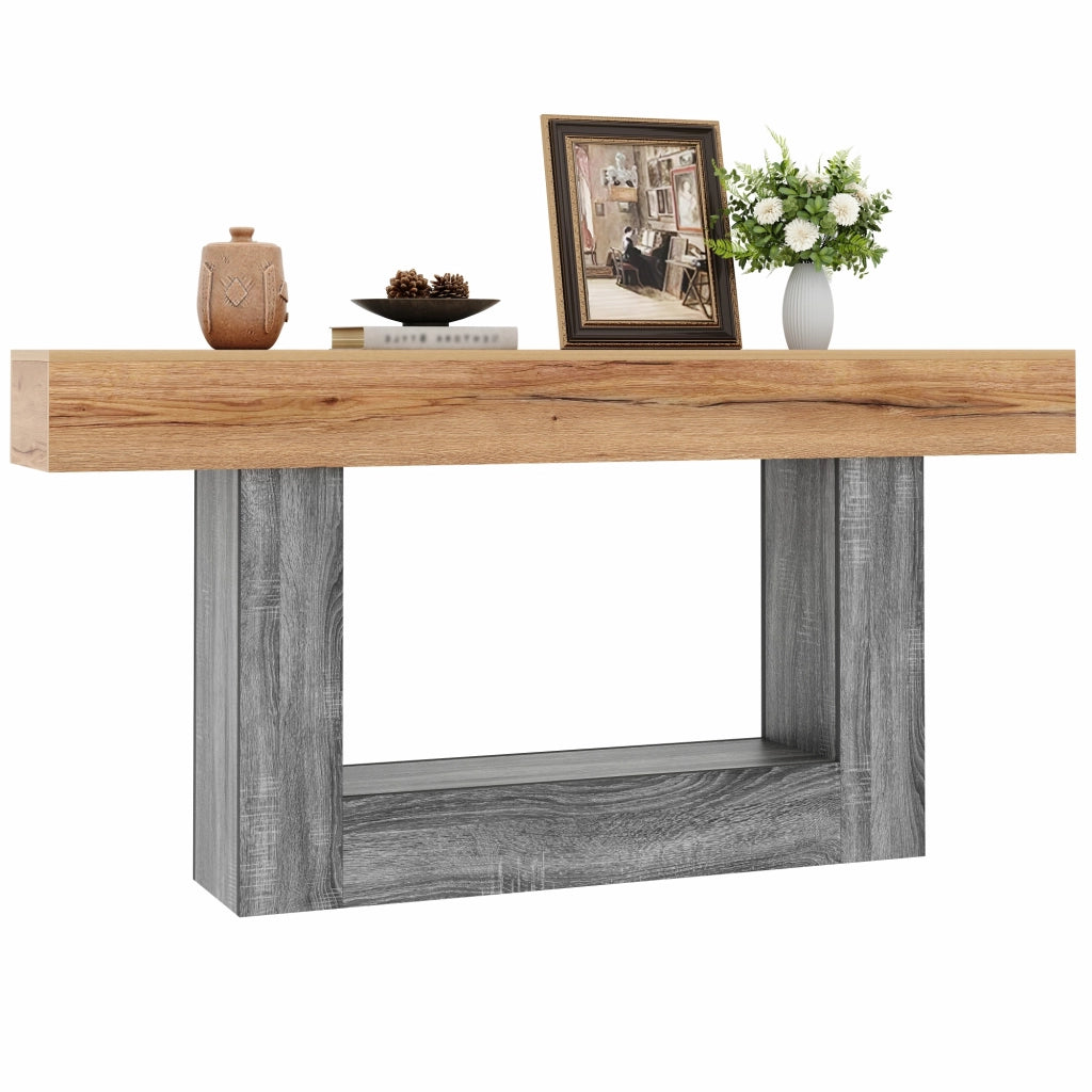 Consolle Bicolore con Ripiano ¨C MINIMAL ¨C Legno/Truciolato