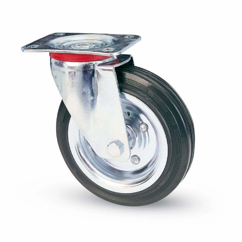 Utilia RUOTA GIREVOLE PER CARRELLI  mm.160-piastra mm.135x106