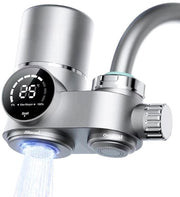 Filtro acqua per rubinetto con filtro calcare e 12 adattatori - Elimina cloro, metalli pesanti e cattivo sapore per acqua ottimale