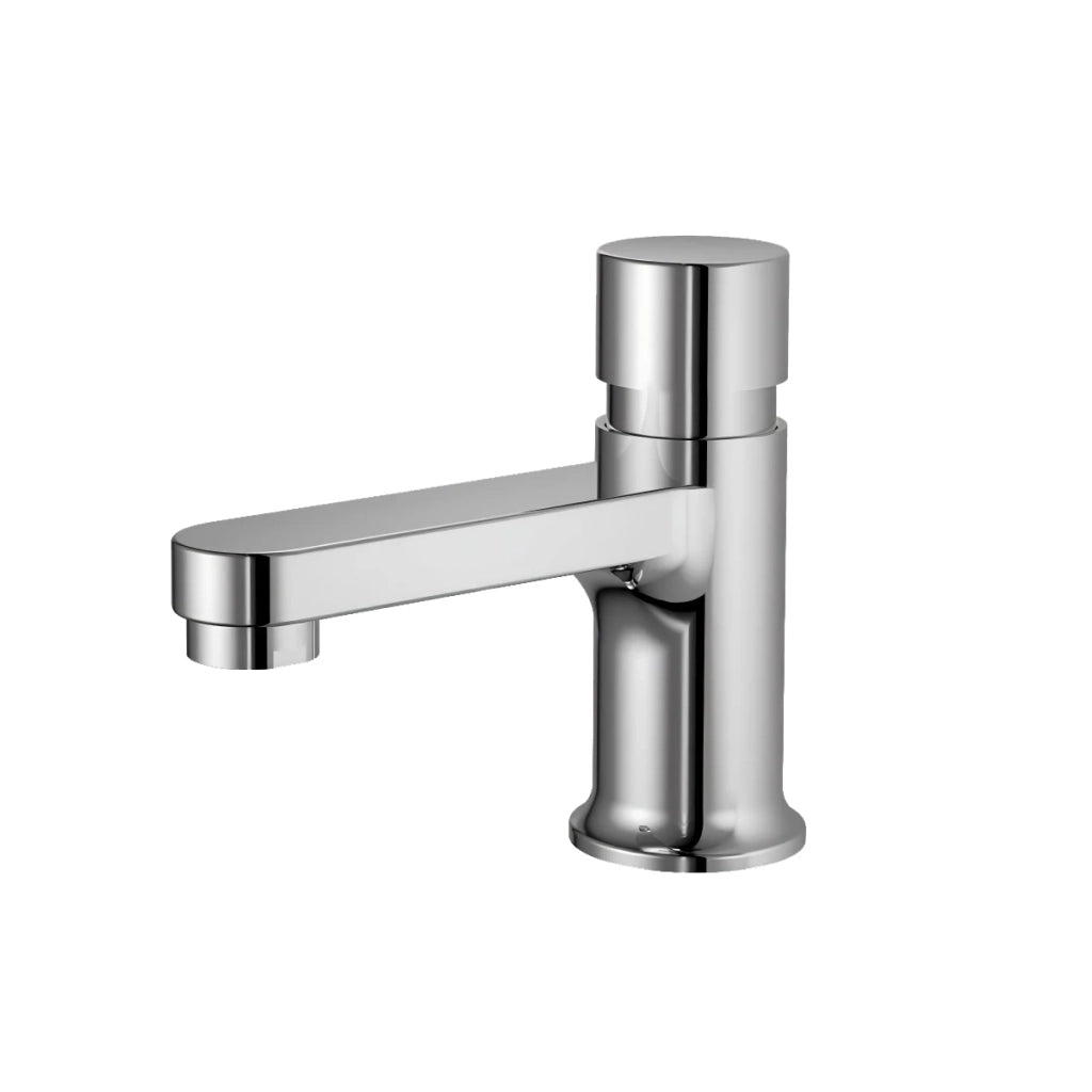 HYDRA Rubinetto temporizzato moderno per lavabo Cromo