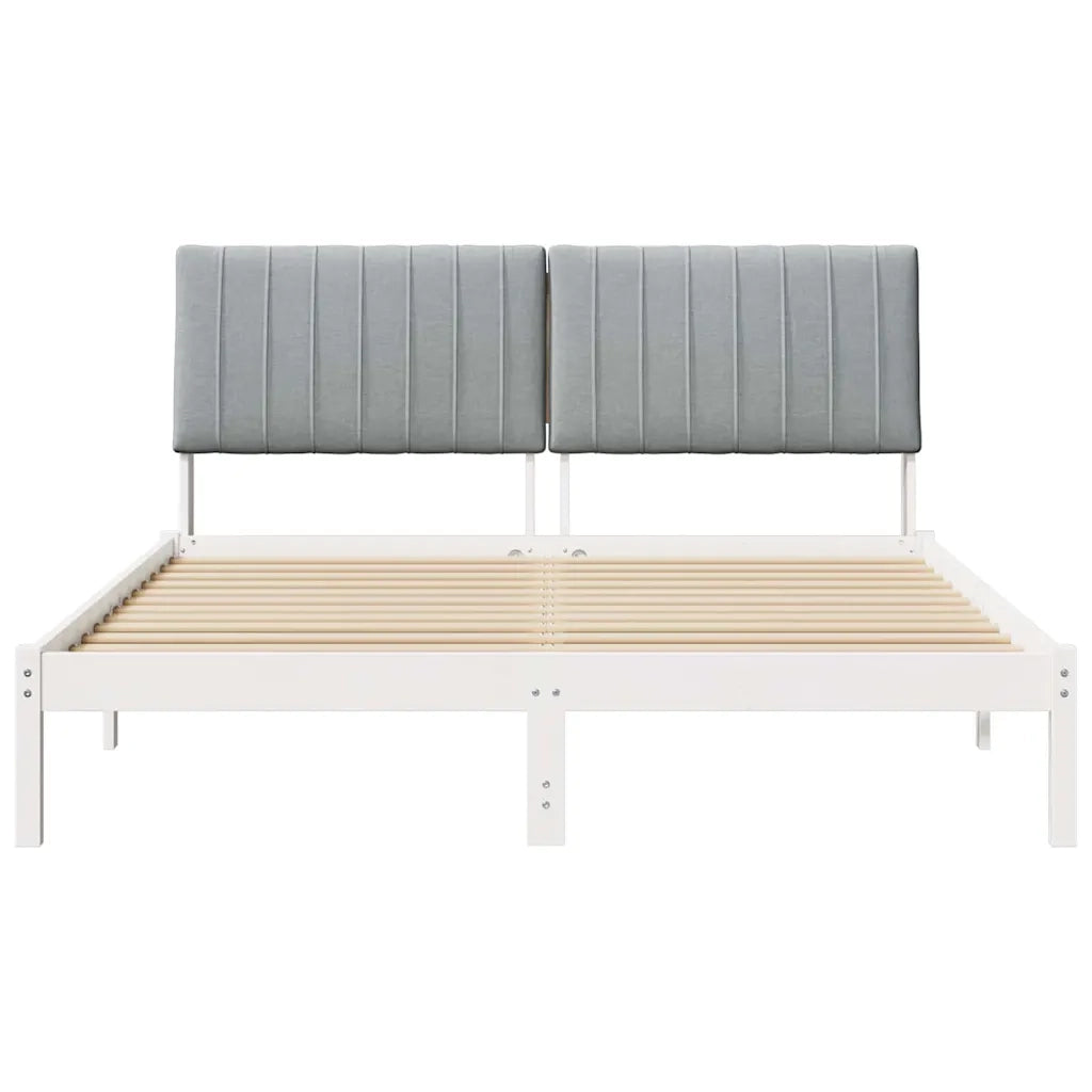 Struttura del letto Bianco 150 x 200 cm Pino massello 3394417