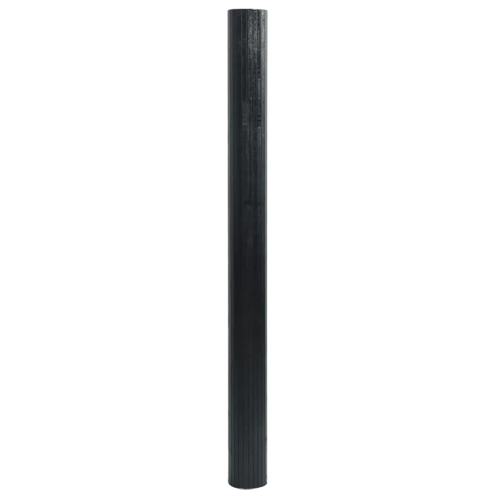 Tappeto del soggiorno | Tappeto Rettangolare Nero 60x400 cm in Bamb¨´