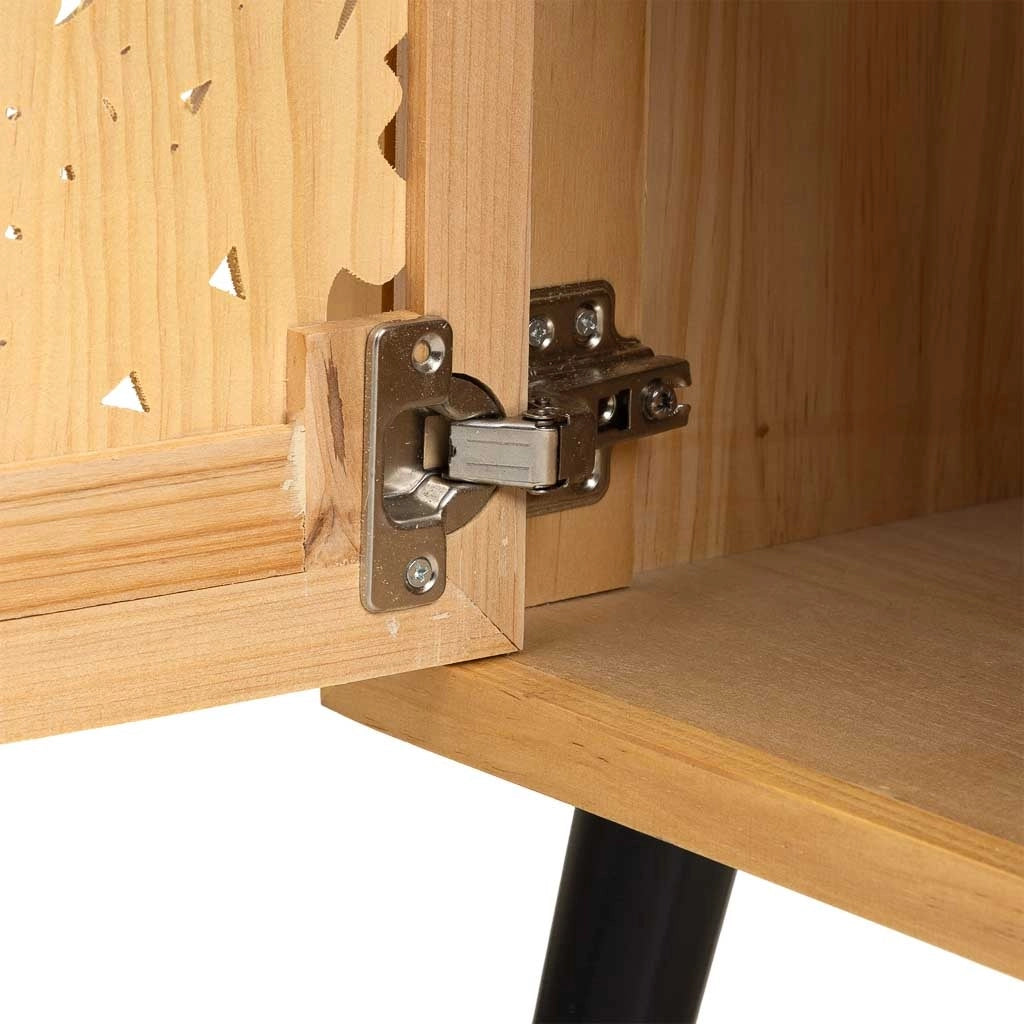 Tavolino in legno marrone 45x35x60h cm