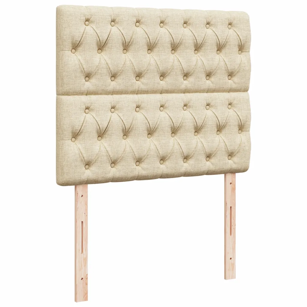 Giroletto a Molle con Materasso Crema 120x190 cm in Tessuto 3290439