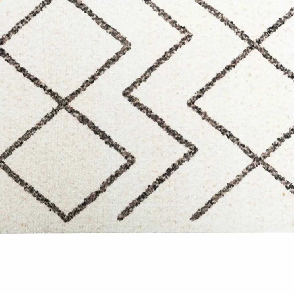 Tappeto del soggiorno | Tappeto da Cucina Bianco 300 x 60 cm Velluto