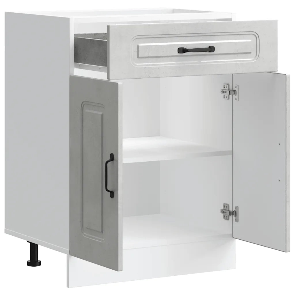 Mobile da cucina moderno con spazio contenitivo ottimizzato 60 x 46 x 81,5 cm legno composito grigio cemento 02_0049914