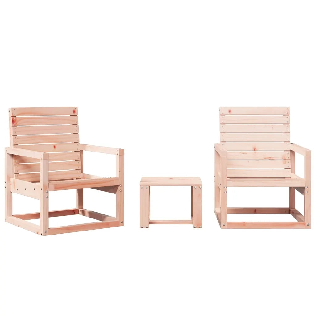 Set Salotto da Giardino 3 pz in Legno Massello di Douglas 832555