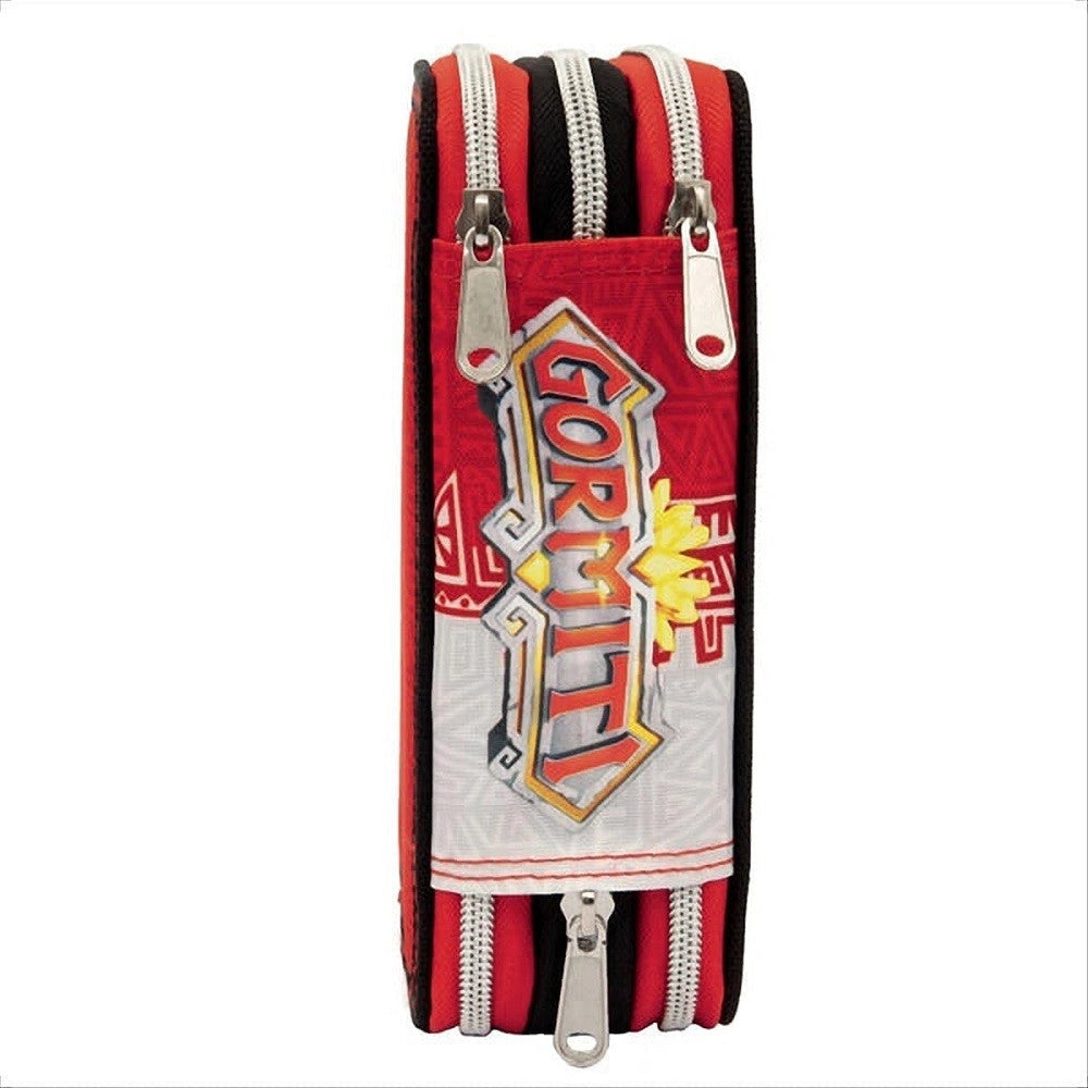 Trade Shop - Astuccio Gormiti Scuola 3 Piani Completo Portapastelli Portapenne Pennarelli -