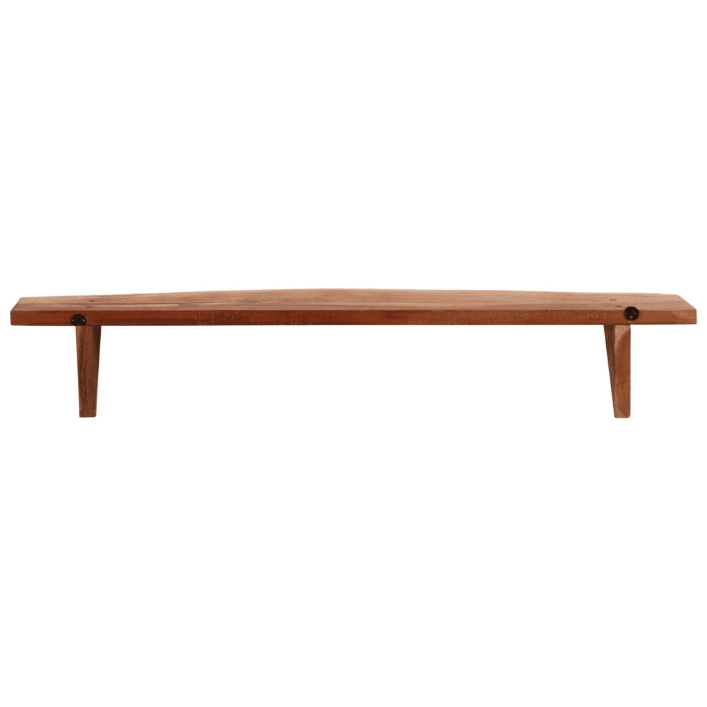 Mensole da Parete 2 pz 110x20x18 cm in Legno Massello di Acacia 337824
