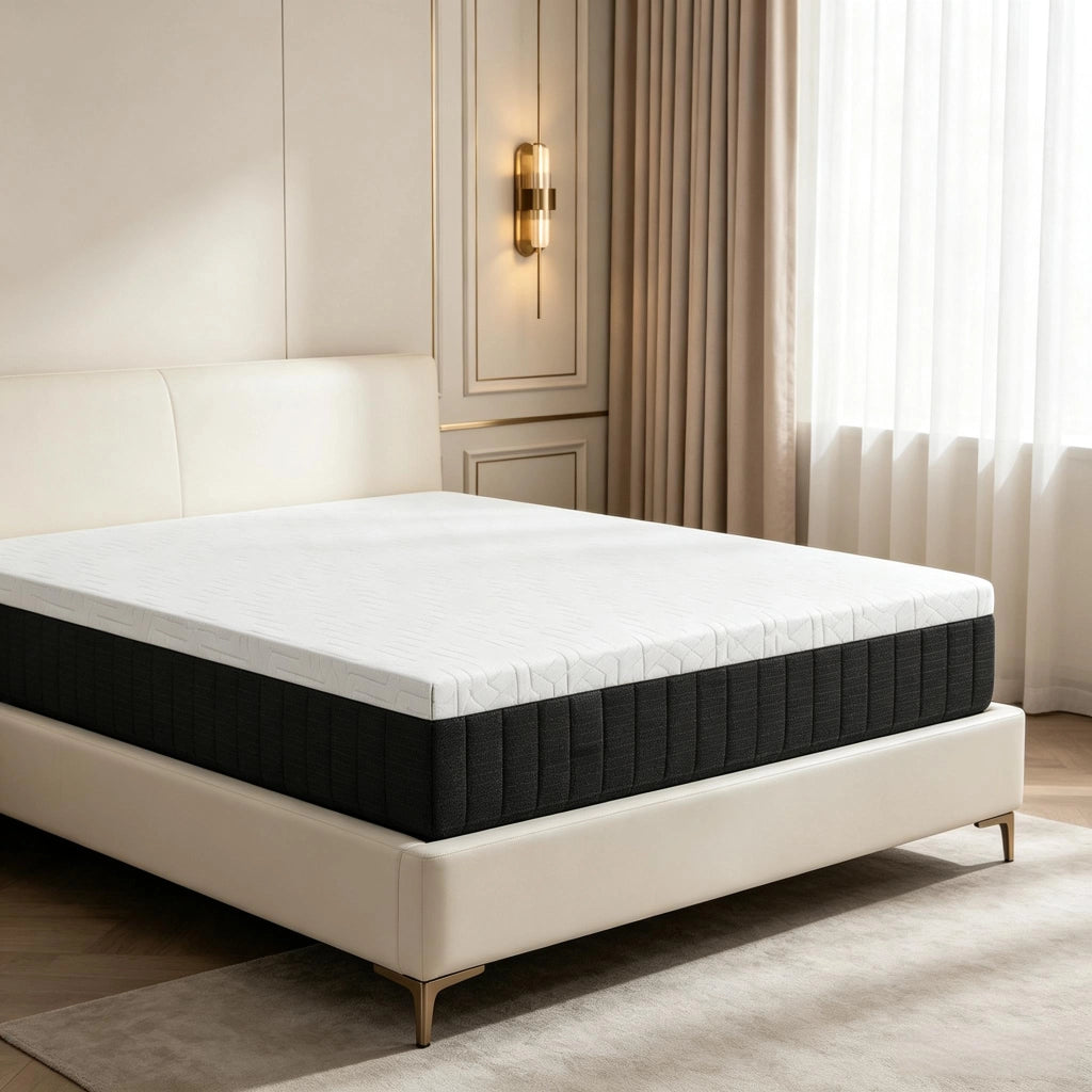Materassi 140 x 190 cm, materassi per 2 persone, in memory foam sagomato, spessore 25 cm (solo con 1 materasso)