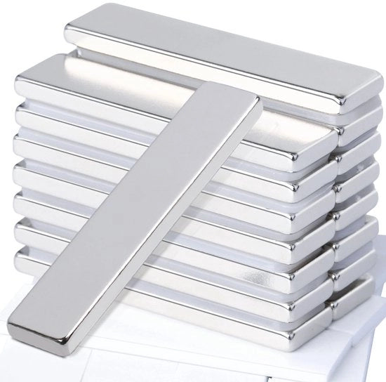 16 pezzi di magneti forti 40x10x3mm magneti forti rettangolari, magneti adesivi forti magneti di terra rara, magneti di neodimio magneti adesivi extra forti per frigorifero, cucina, ufficio