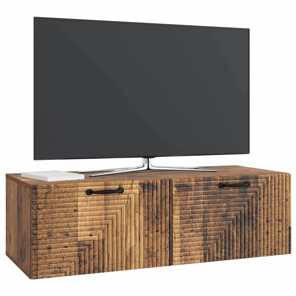 Mobile TV da Muro | Armadietto TV | Mobile Porta TV Legno antico 98 x 41 x 30 cm