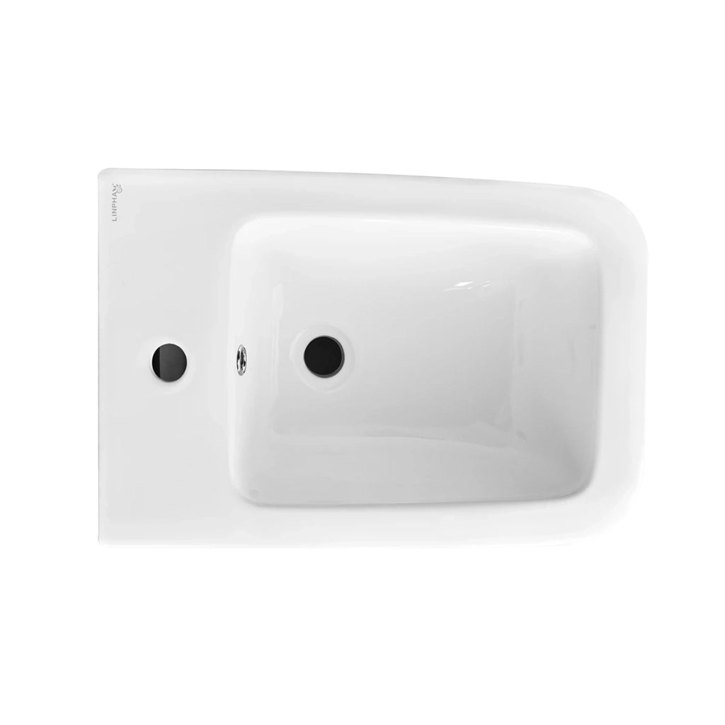 Bidet filo muro Klenia LINPH in ceramica bianco lucido