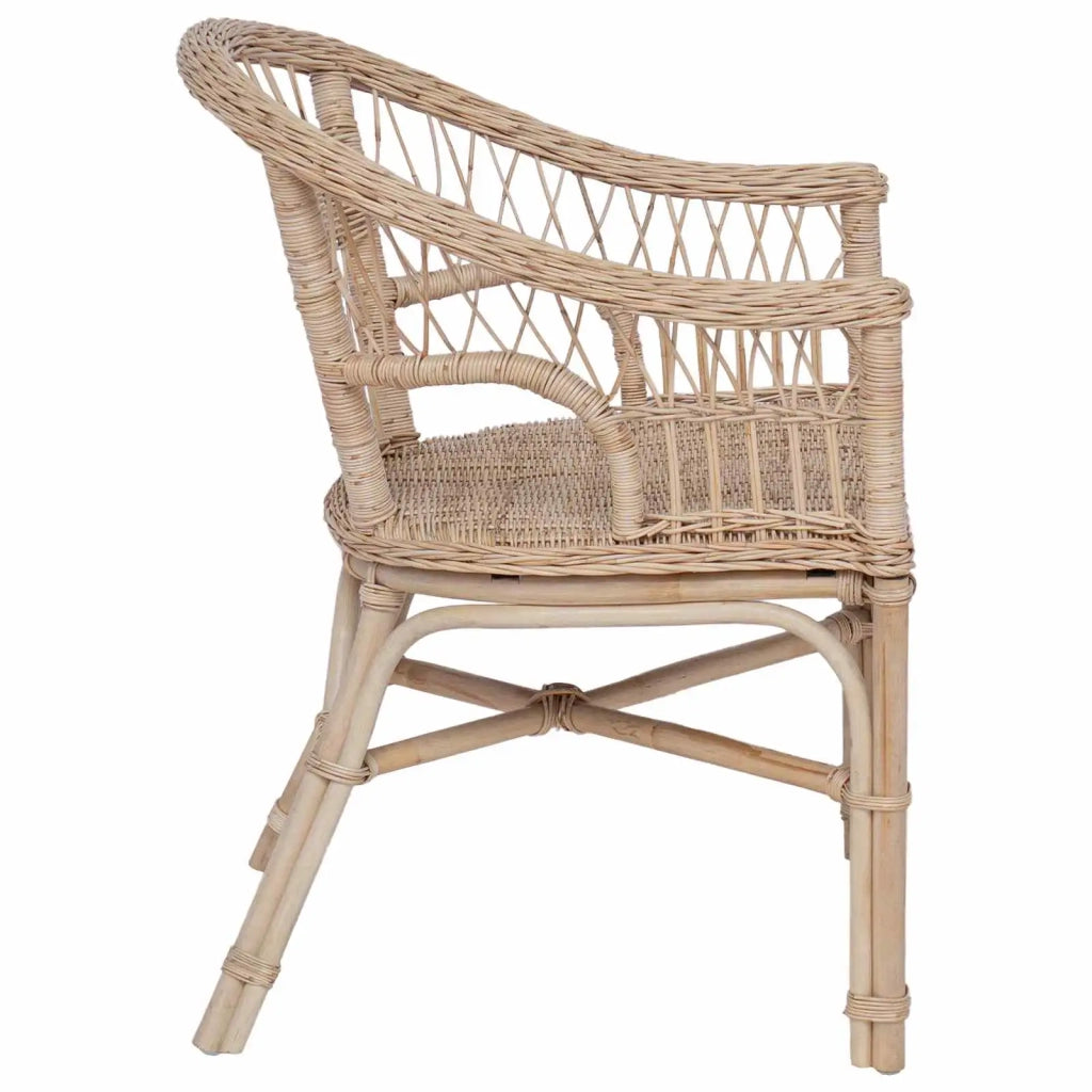 Sedia Impilabile Naturale 60 x 60 x 81 cm Rattan