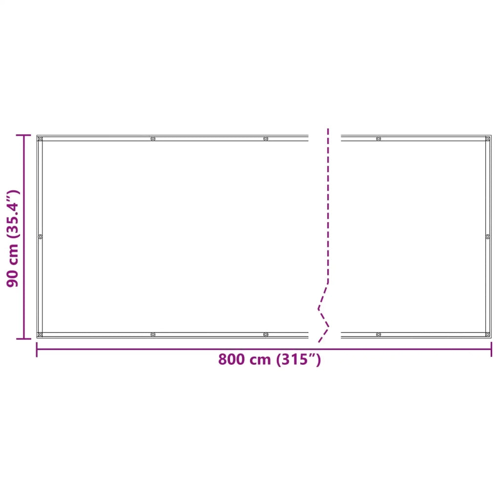 Schermo da balcone Borgogna 90 x 800 cm 42030898