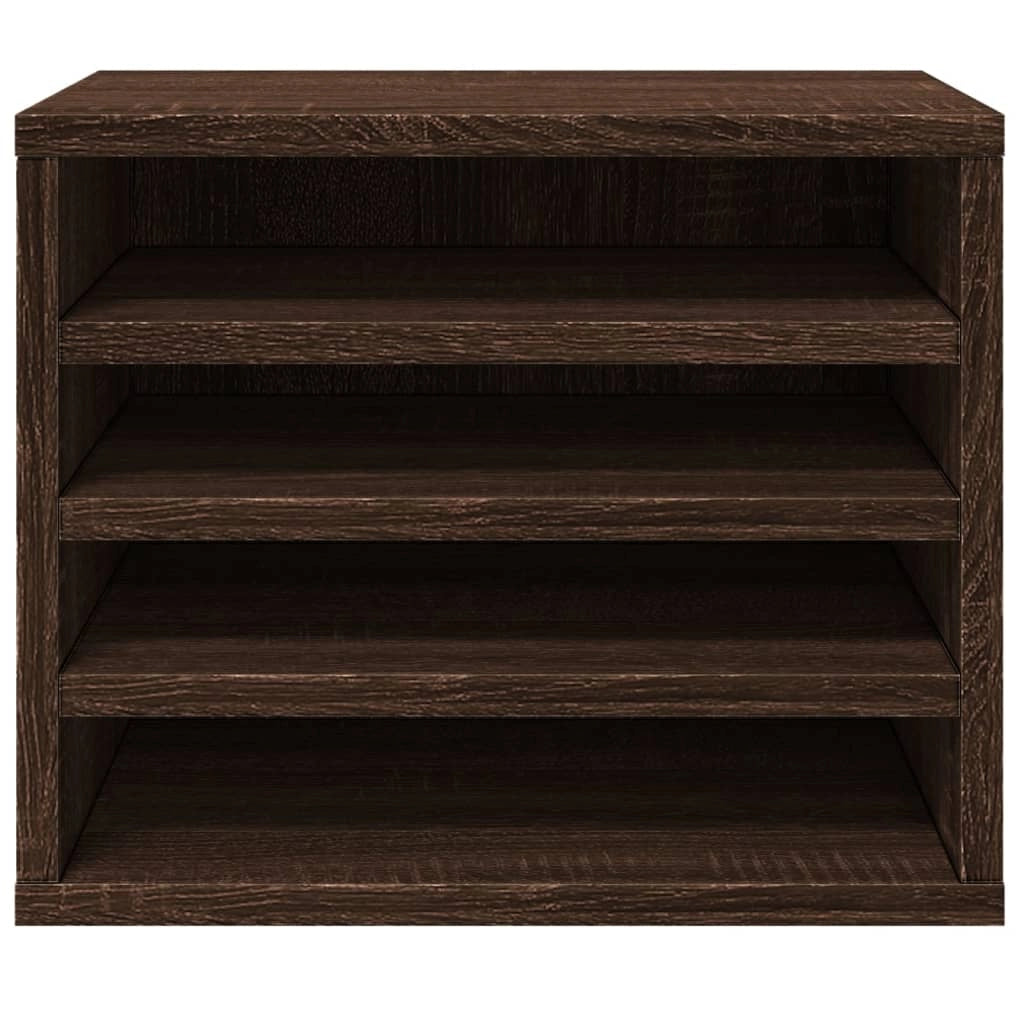 Mobiletto portaoggetti per ufficio 36 x 26 x 29,5 cm marrone 02_0043552