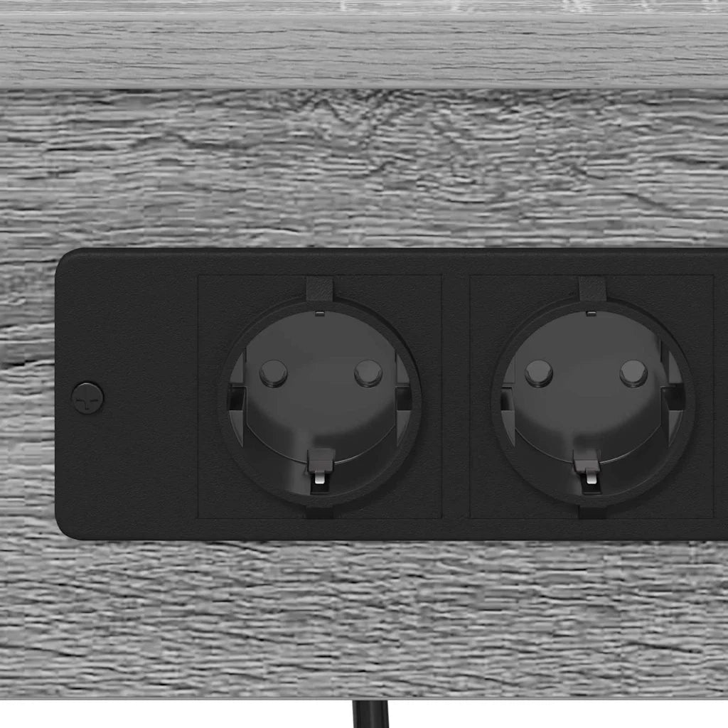 Comodino | Armadio da Notte | Mobiletto da notte con lo scaffale Grigio Sonoma 41 x 31 x 51 cm
