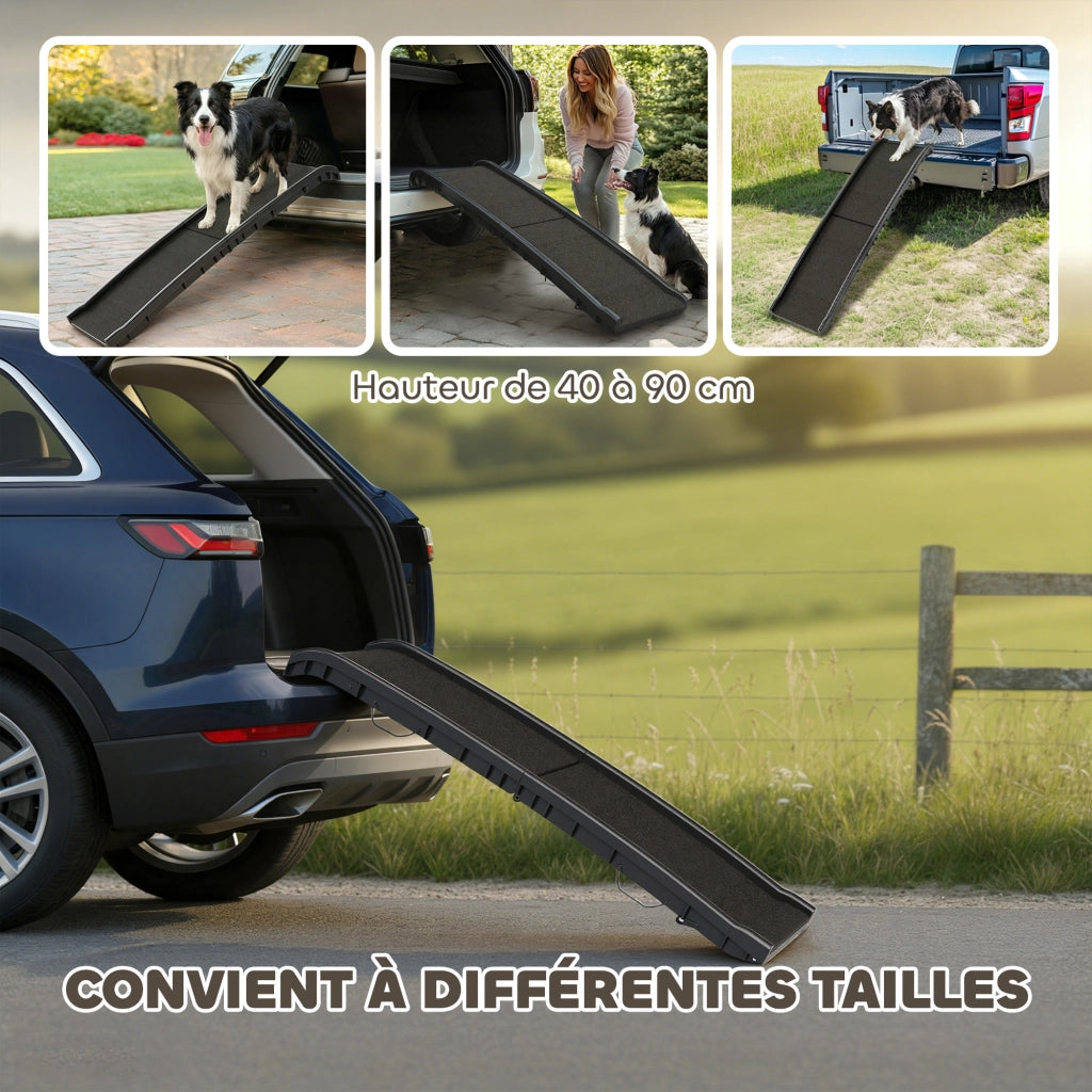 Scala pieghevole per cani ¨C Minimal ¨C nero 155x38.5x15.5cm