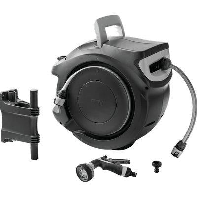 AVVOLGITUBO IRRIGAZIONE KIT REWALL GLOBO GF  PLASTICA +TUBO 1/2 MT 30 +RACCORDI+PISTOLA